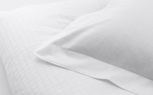 DUX roupa de cama branco quadrados cetim superior