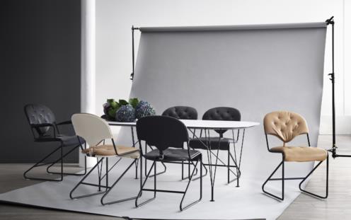 Sam cadeira preto natural camel